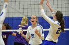 Volleyball vs Emerson  Wheaton College Women's Volleyball vs Emerson College. - Photo by Keith Nordstrom : Wheaton, Volleyball, VB2019